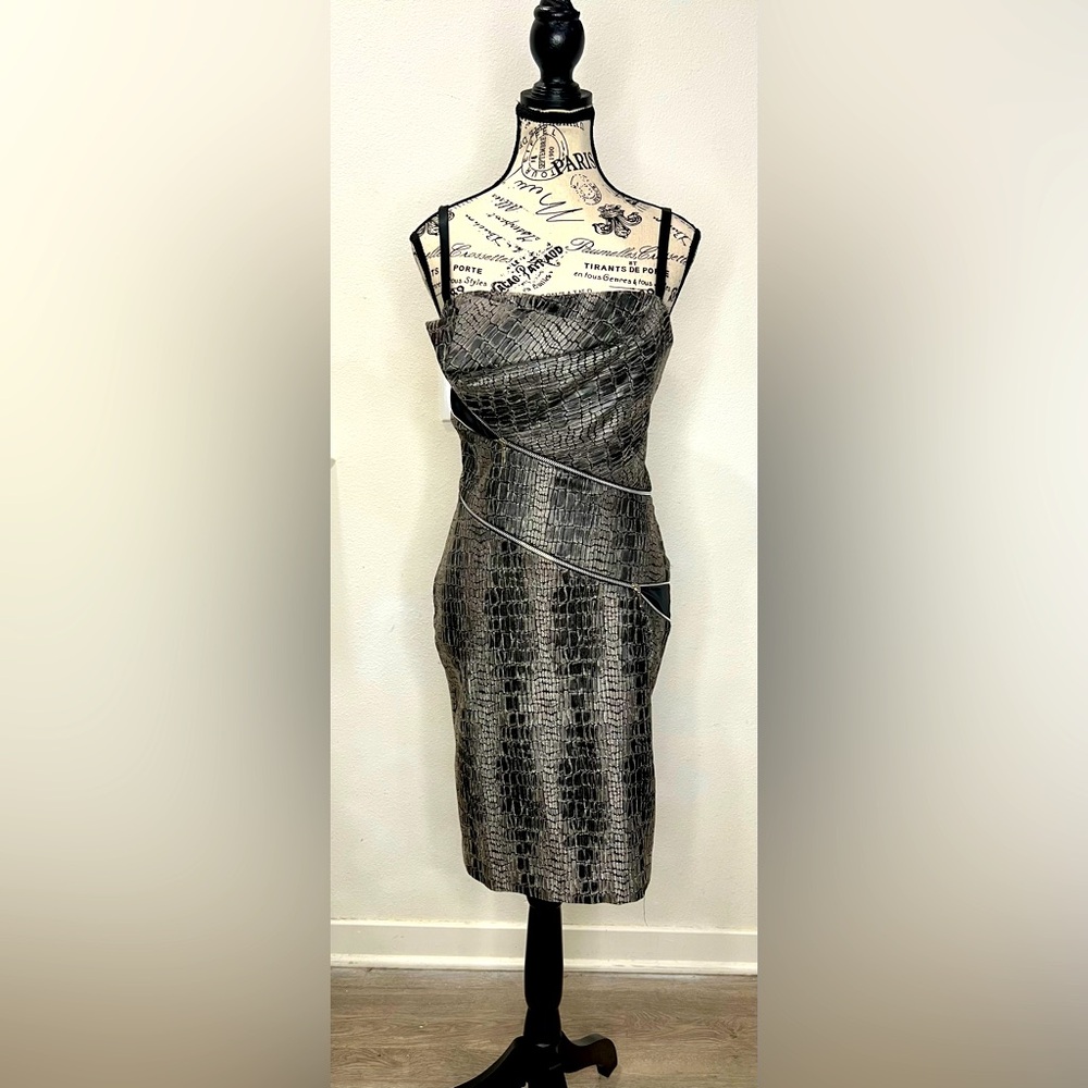 Dina Bar-el Gray Zipper Dress